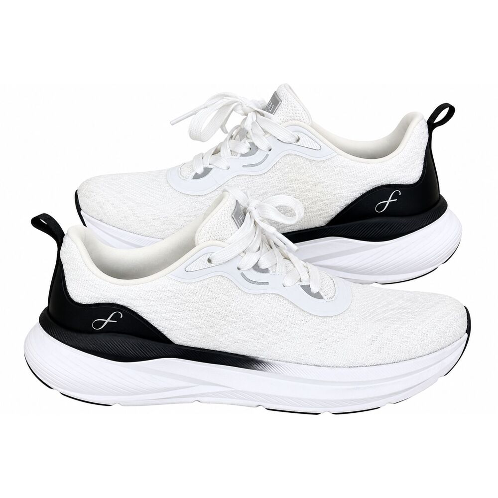 Freely White Black Athletic Running Walking Sneakers Cushioned Comfort Shoes